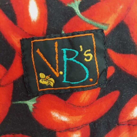 Womens Shorts Swim Board Short size 7 Chili Pepper Print Cotton Pocket - Picture 2 of 12